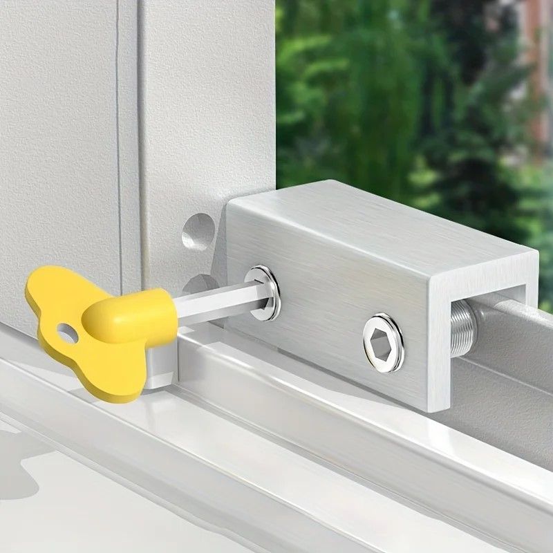 AdjustLock Sliding Door Window Strap Security ChildSafety Lock For Homes 0
