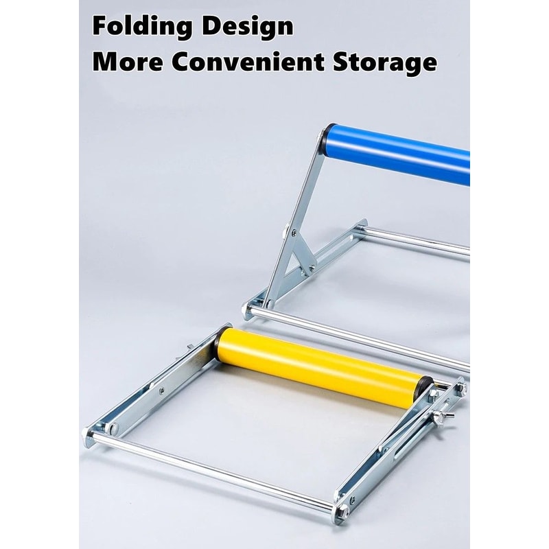 PrecisionLift Adjustable Height Roller Stand For Table Miter Saws 4