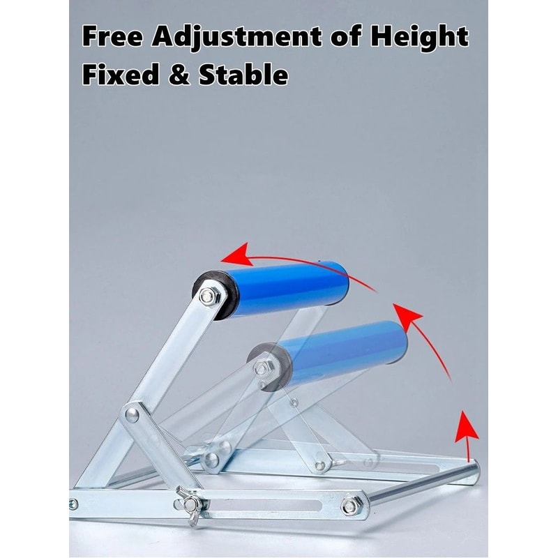 PrecisionLift Adjustable Height Roller Stand For Table Miter Saws 3