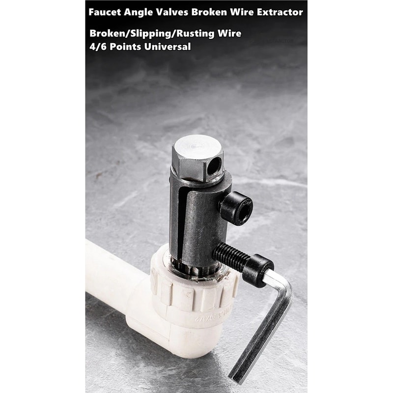 Universal Angle Valve Extractor Repair Kit For Damaged Faucet Valves Broken Screws Waterpipe Thr