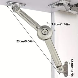 satin-nickel soft-close lid support hinge – premium folding lid stay