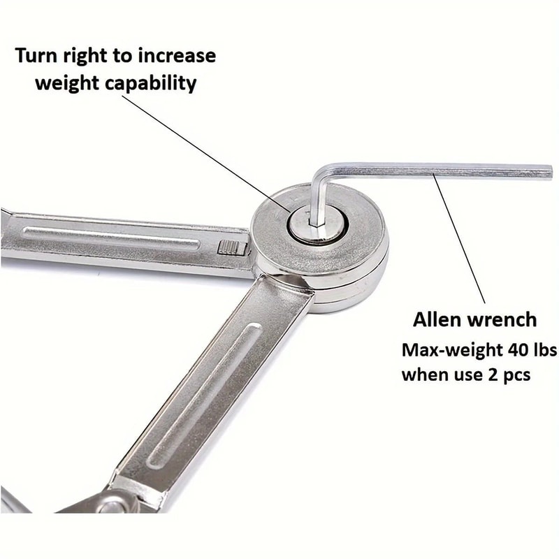 SatinNickel SoftClose Lid Support Hinge Premium Folding Lid Stay 1