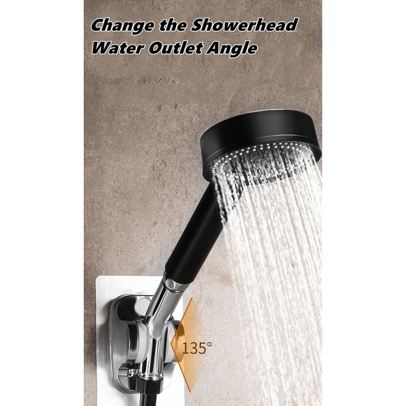 AdjustaTilt Premium Shower Arm Elbow Universal 135 Angle Adapter For Handheld TopSpray Heads 8