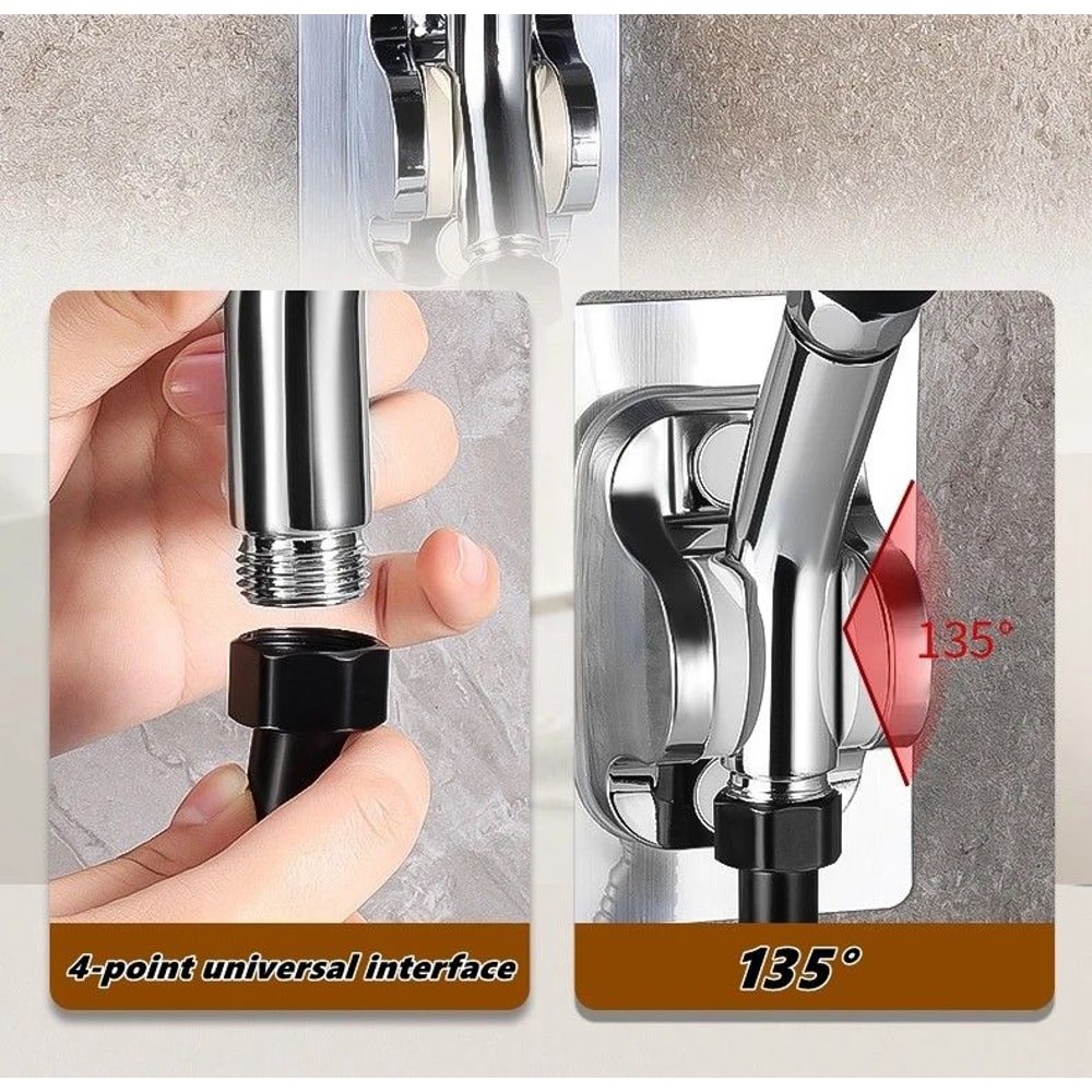 AdjustaTilt Premium Shower Arm Elbow Universal 135 Angle Adapter For Handheld TopSpray Heads 5