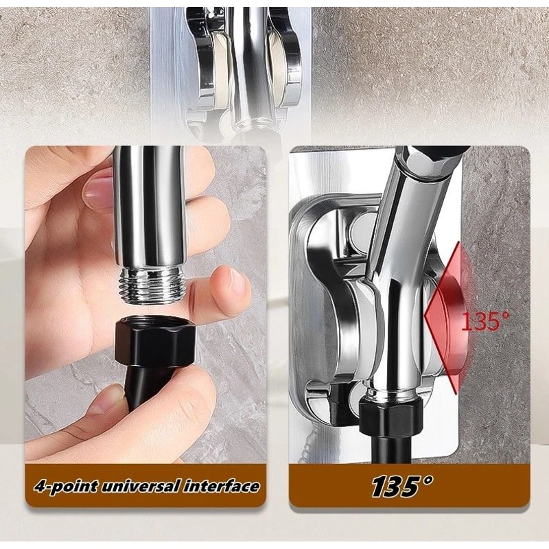 AdjustaTilt Premium Shower Arm Elbow Universal 135 Angle Adapter For Handheld TopSpray Heads 5