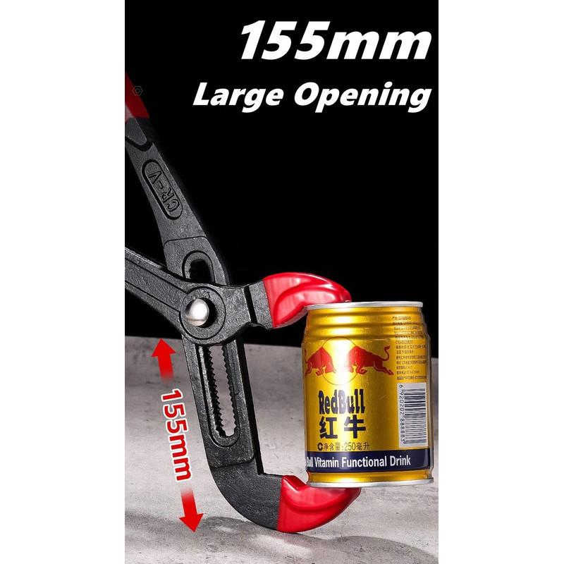 QuickRelease MultiSize Adjustable Water Pump Pipe Pliers 7 Inch 10 Inch 12 Inch InstantJaw Plum 6