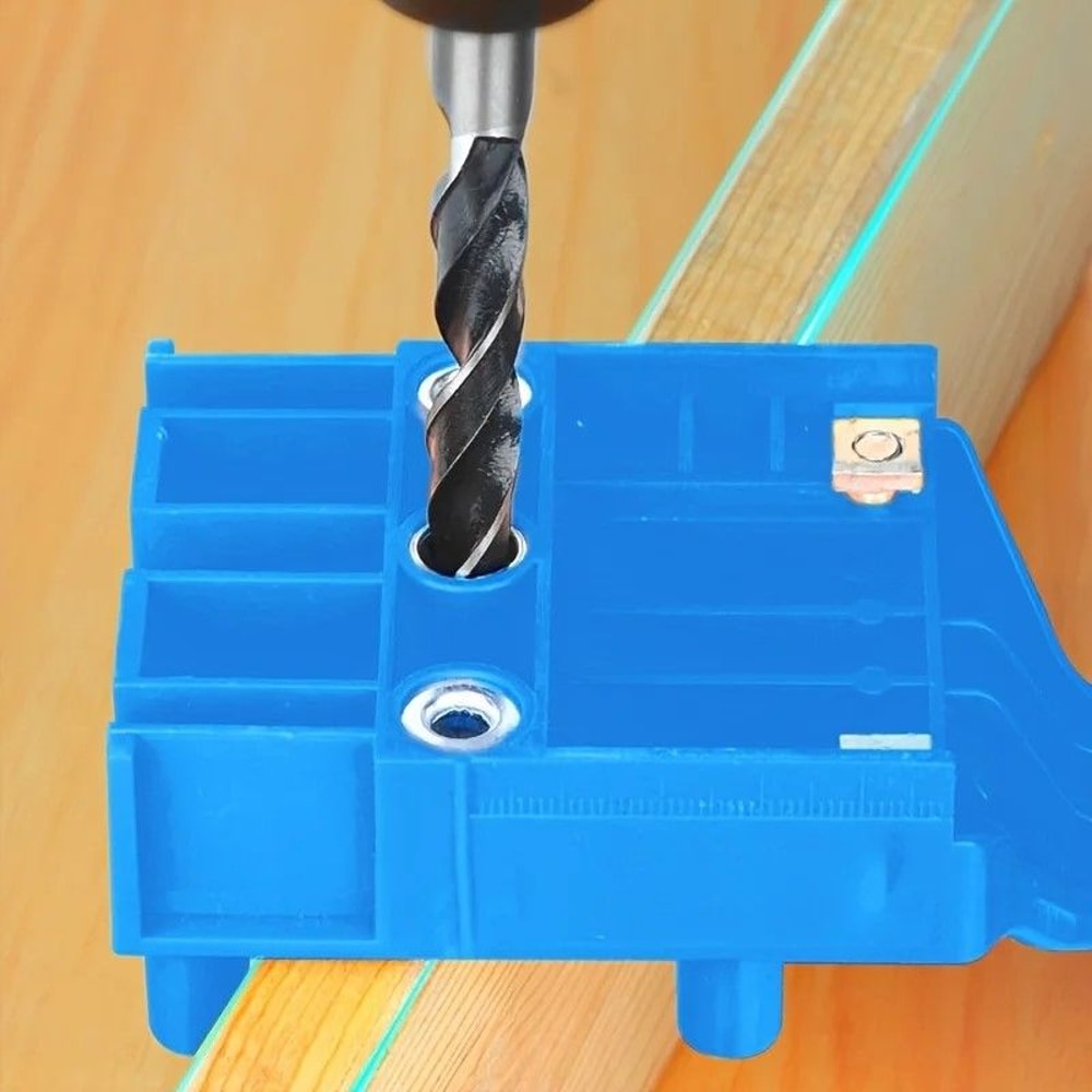 Precision Corner Drill Guide Locator StraightHole Woodworking Clamp With BuiltIn Drilling Guide 2