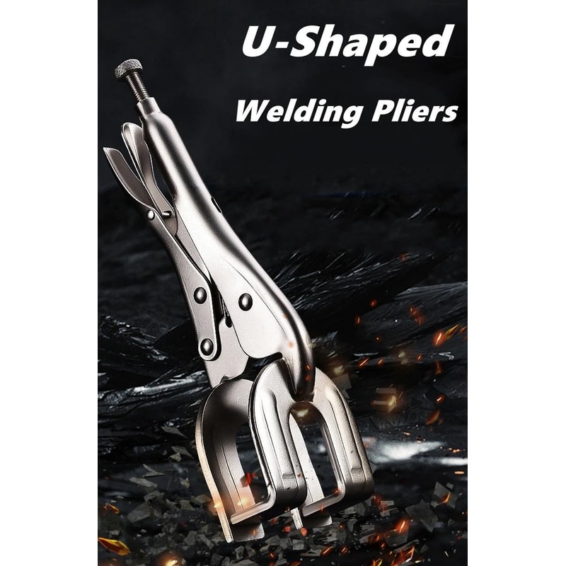 HeavyDuty UShape Welding Locking Pliers Adjustable Metal Fabrication Clamp 0