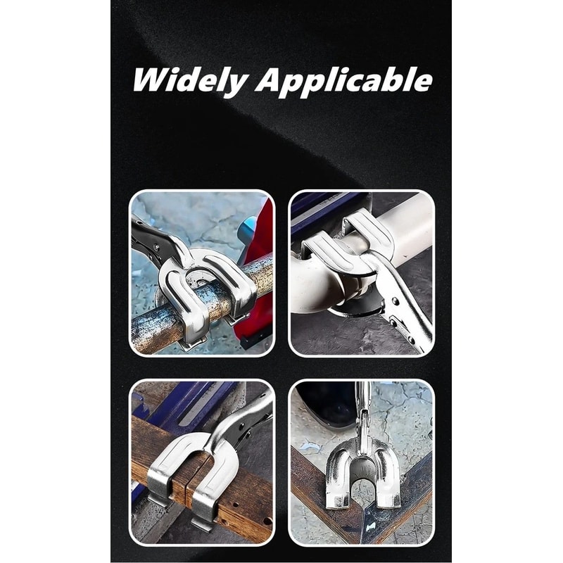 HeavyDuty UShape Welding Locking Pliers Adjustable Metal Fabrication Clamp 7