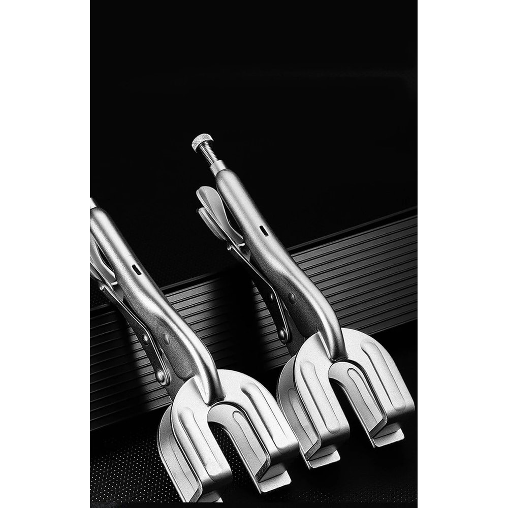 HeavyDuty UShape Welding Locking Pliers Adjustable Metal Fabrication Clamp 3