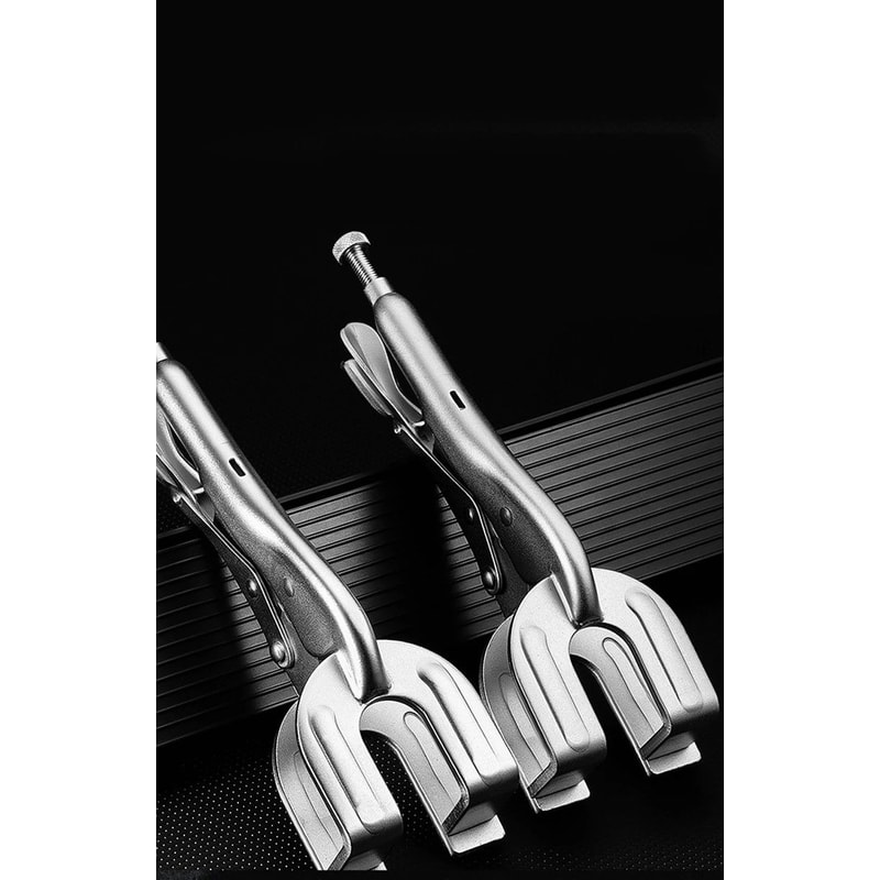 HeavyDuty UShape Welding Locking Pliers Adjustable Metal Fabrication Clamp 3