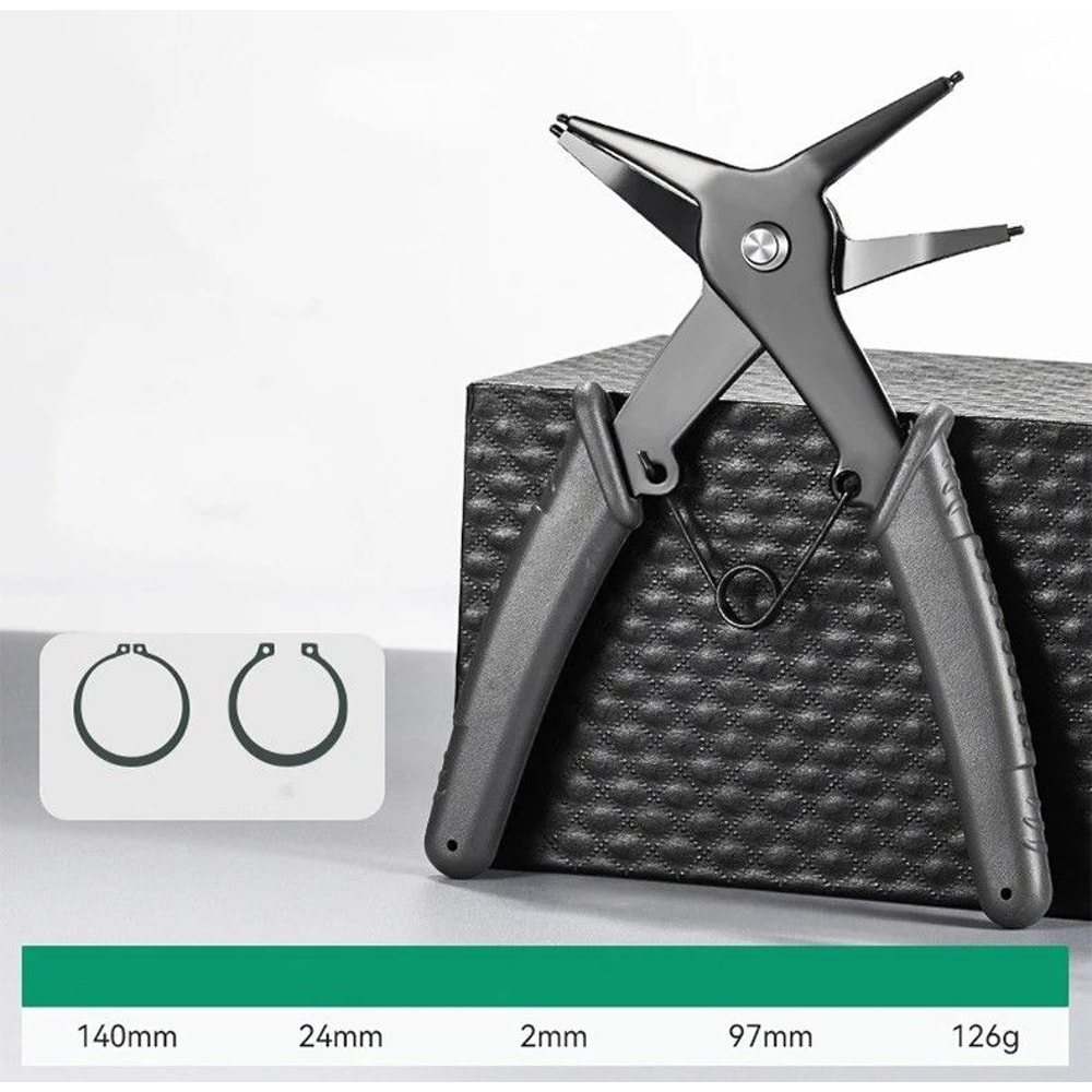 PrecisionMulti SnapRing Circlip Pliers Internal External Retaining Ring Tool 5