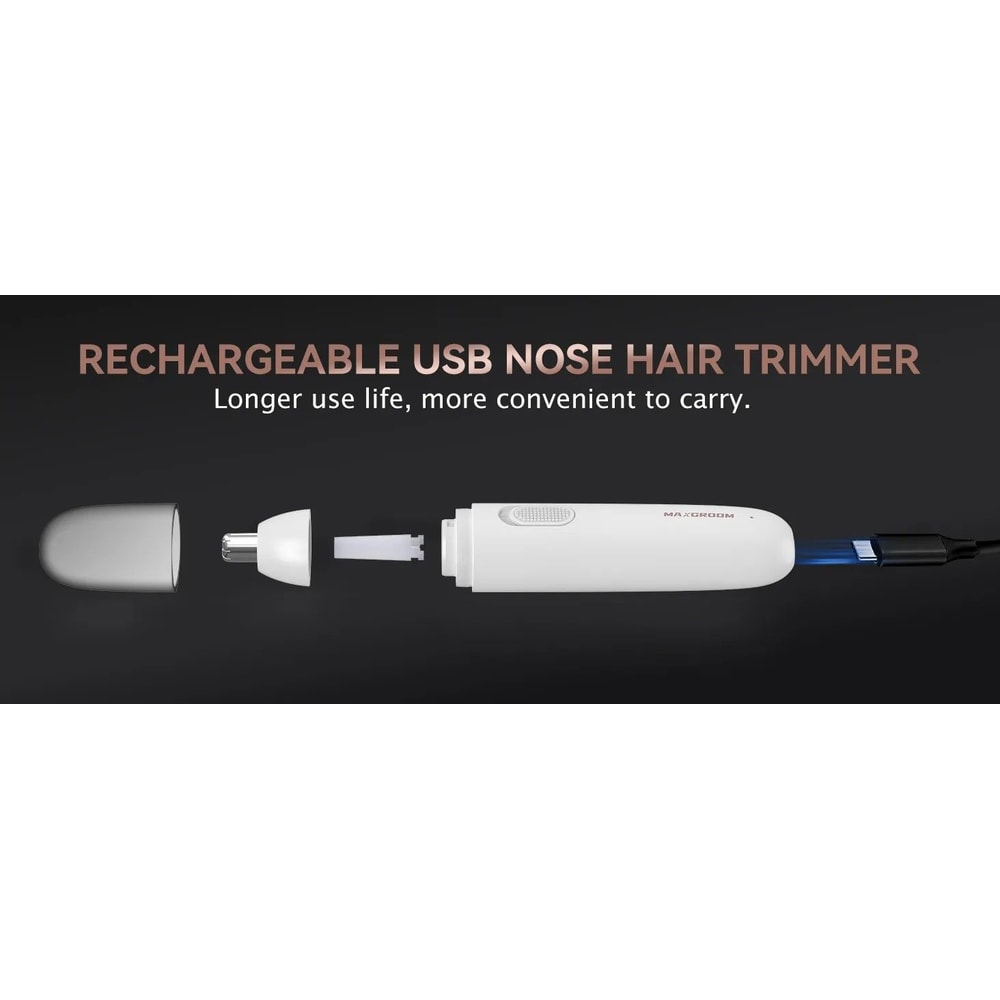 MAXGROOM Precision Rechargeable Nose Ear Hair Trimmer 2
