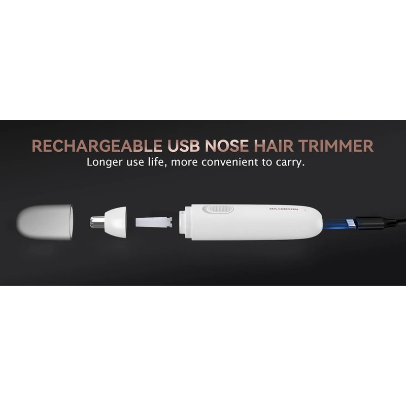 MAXGROOM Precision Rechargeable Nose Ear Hair Trimmer 2