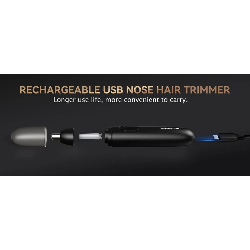 MAXGROOM Precision Rechargeable Nose Ear Hair Trimmer 5