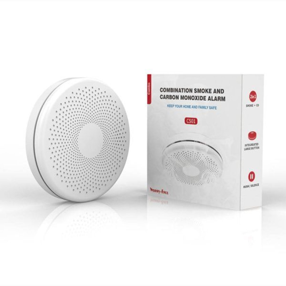 SmartGuard 2in1 WiFi Smoke Carbon Monoxide Detector Tuya Smart Home Alarm 0