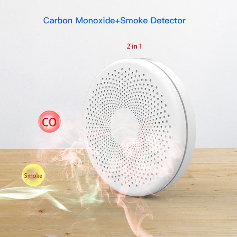 SmartGuard 2in1 WiFi Smoke Carbon Monoxide Detector Tuya Smart Home Alarm 2