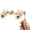 Elegant Vintage Metal Opera Glasses Theater Binoculars With Chain Handle 2