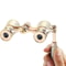 Elegant Vintage Metal Opera Glasses Theater Binoculars With Chain Handle 2