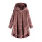 CosyHood Wool Blend Hooded Womens Coat Warm Autumn Winter Solid Colour Plush Jacket 7