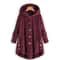 CosyHood Wool Blend Hooded Womens Coat Warm Autumn Winter Solid Colour Plush Jacket 9