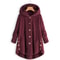 CosyHood Wool Blend Hooded Womens Coat Warm Autumn Winter Solid Colour Plush Jacket 9