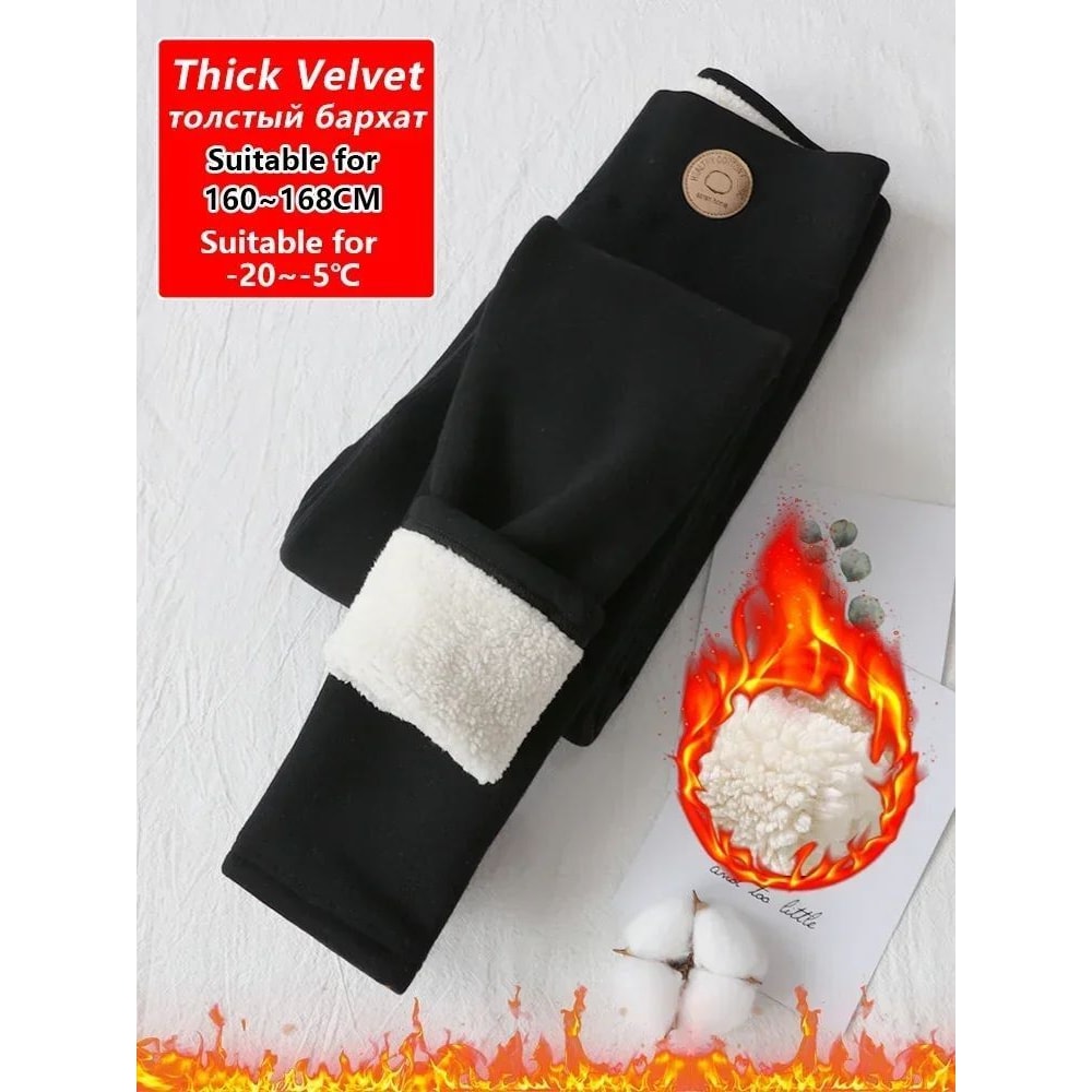 WinterGlow Thermal Velvet Fleece Leggings Slimming Warm Pants For Women 14