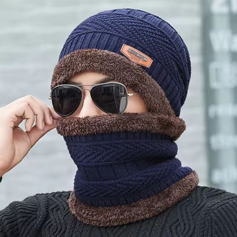 CozyShield Womens 3in1 Winter Thermal Plush Hood Scarf Mask Windproof EarProtection Hat 4