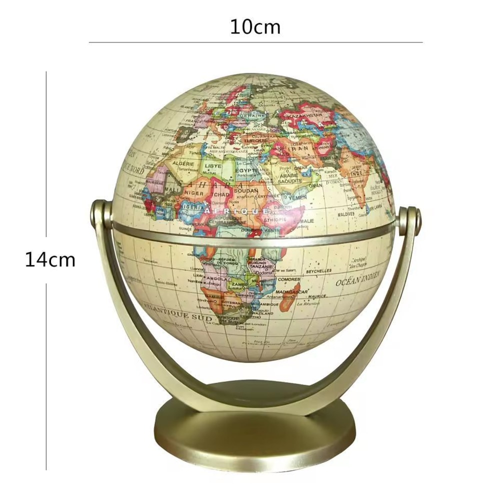 Elegant Crafted Globe Modern Desk World Map Globe For Home Study Decor 19