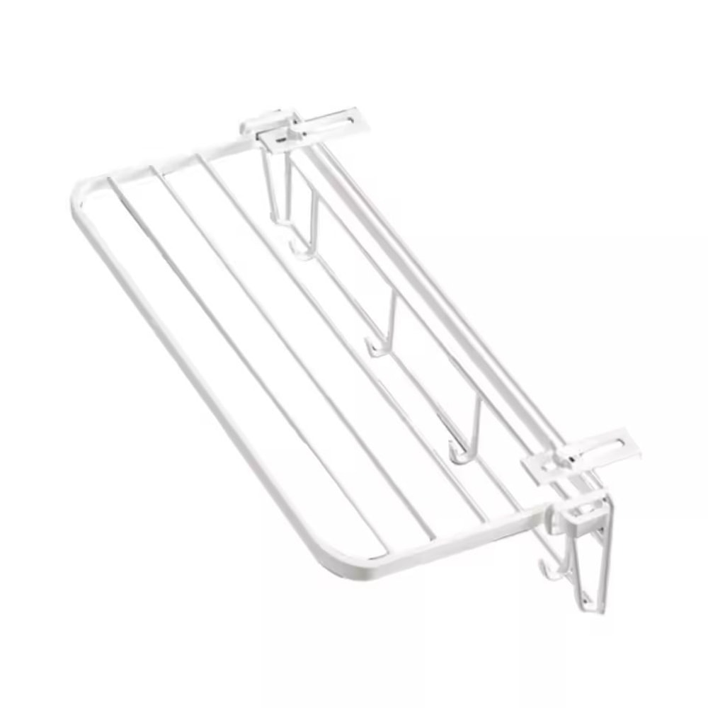 Premium FoldAway Balcony Clothes Drying Rack Indoor Outdoor Rail Mounted Drying Solution 5