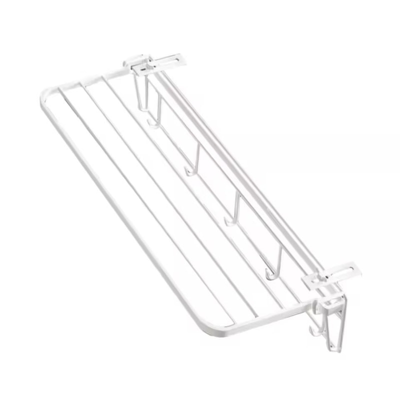 Premium FoldAway Balcony Clothes Drying Rack Indoor Outdoor Rail Mounted Drying Solution 6