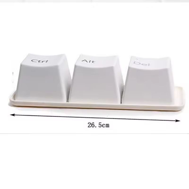 Keyboard Key Mug Set Ctrl Alt Del Desk Cup Trio 6