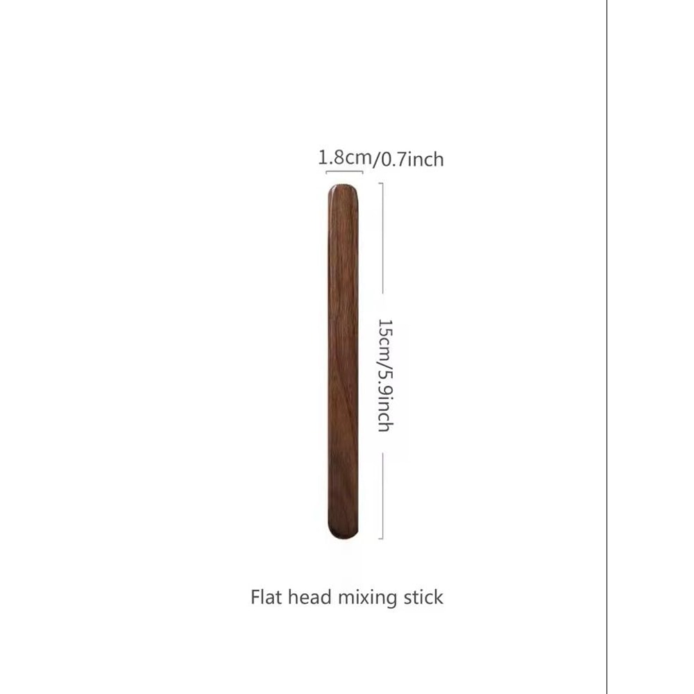 Walnut Wood LongHandle Mixing Spoon Creative Wooden Coffee Dessert Stirrer 8