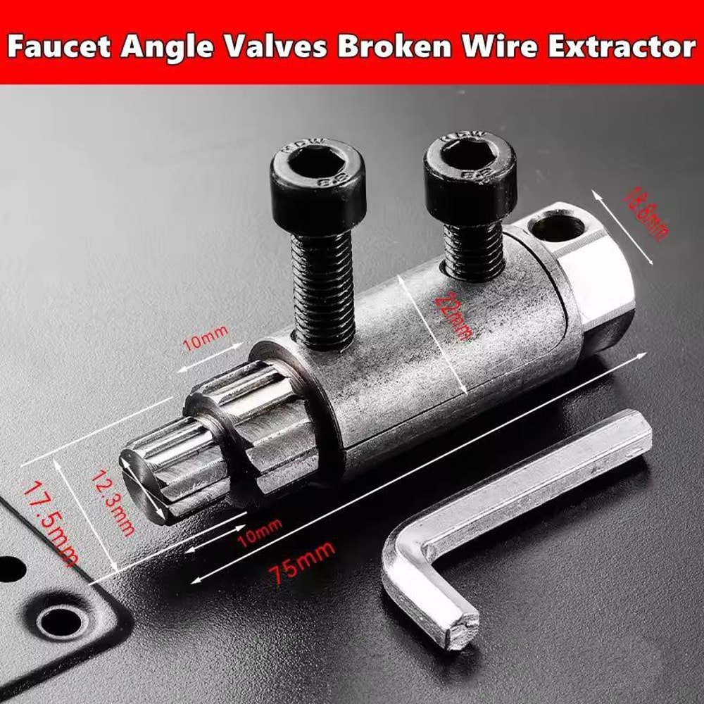 Universal Angle Valve Extractor Repair Kit For Damaged Faucet Valves Broken Screws Waterpipe Thr 10
