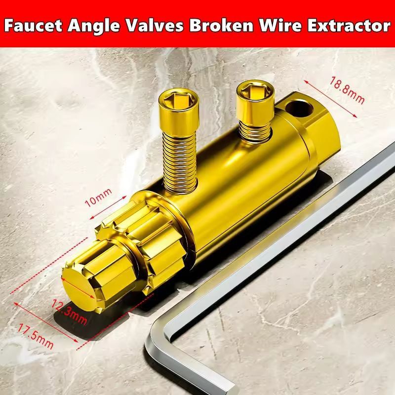 Universal Angle Valve Extractor Repair Kit For Damaged Faucet Valves Broken Screws Waterpipe Thr 11