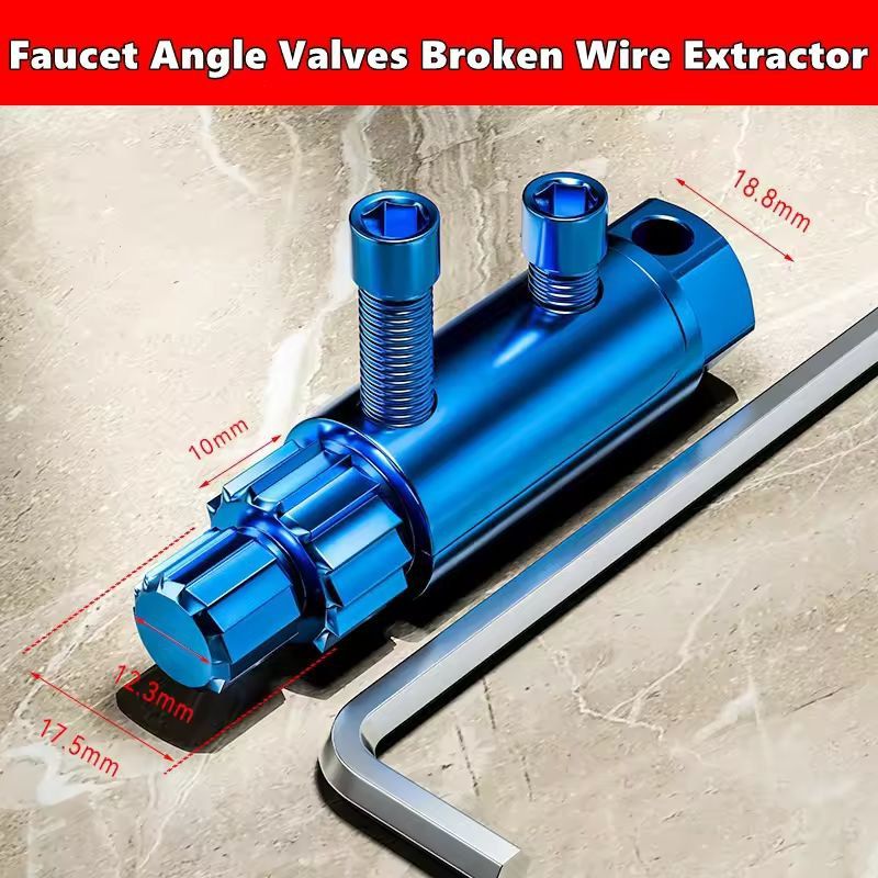 Universal Angle Valve Extractor Repair Kit For Damaged Faucet Valves Broken Screws Waterpipe Thr 12