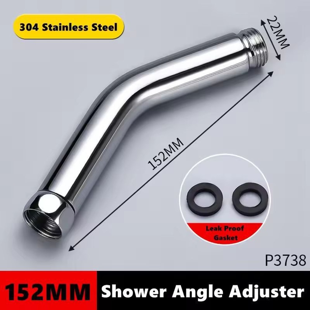 AdjustaTilt Premium Shower Arm Elbow Universal 135 Angle Adapter For Handheld TopSpray Heads 11