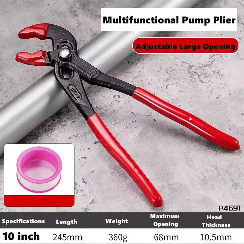 QuickRelease MultiSize Adjustable Water Pump Pipe Pliers 7 Inch 10 Inch 12 Inch InstantJaw Plum 13