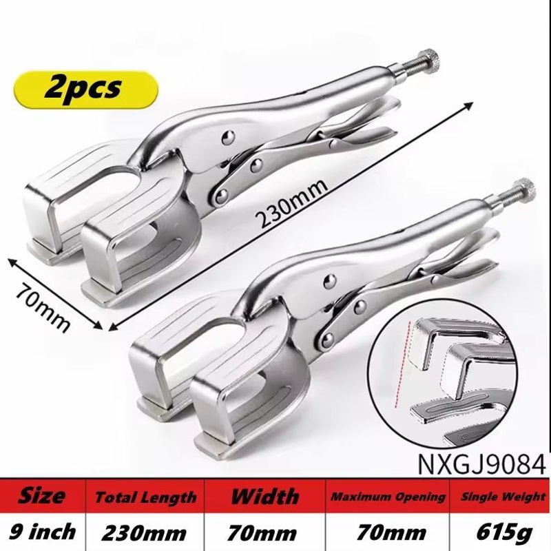 HeavyDuty UShape Welding Locking Pliers Adjustable Metal Fabrication Clamp 11