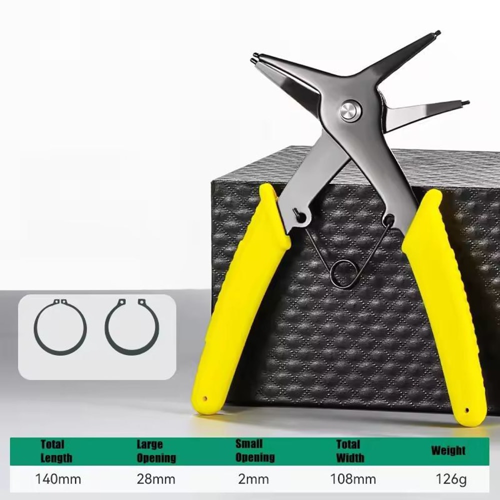 PrecisionMulti SnapRing Circlip Pliers Internal External Retaining Ring Tool 11