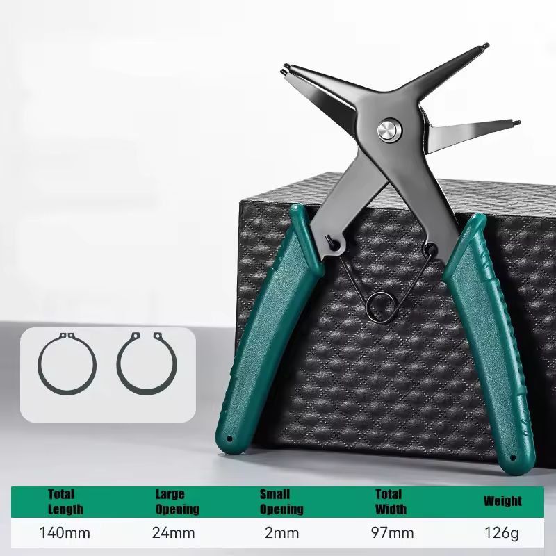 PrecisionMulti SnapRing Circlip Pliers Internal External Retaining Ring Tool 12