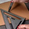 PrecisionCraft Aluminum Triangle Gauge MultiFunction Woodworking Angle Measuring Ruler 6