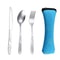Urban Ease Stainless Steel Travel Cutlery Trio Knife Fork Spoon Set With Carry Case For Outdoor 1