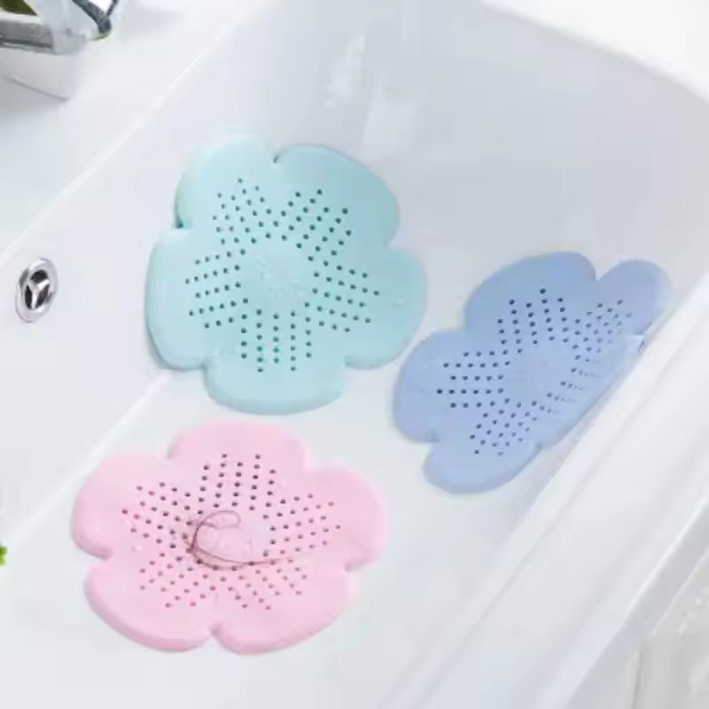 FlowerEdge TPR Silicone Sink Drain Strainer Plug AntiClog Filter For Kitchen Bathroom 8