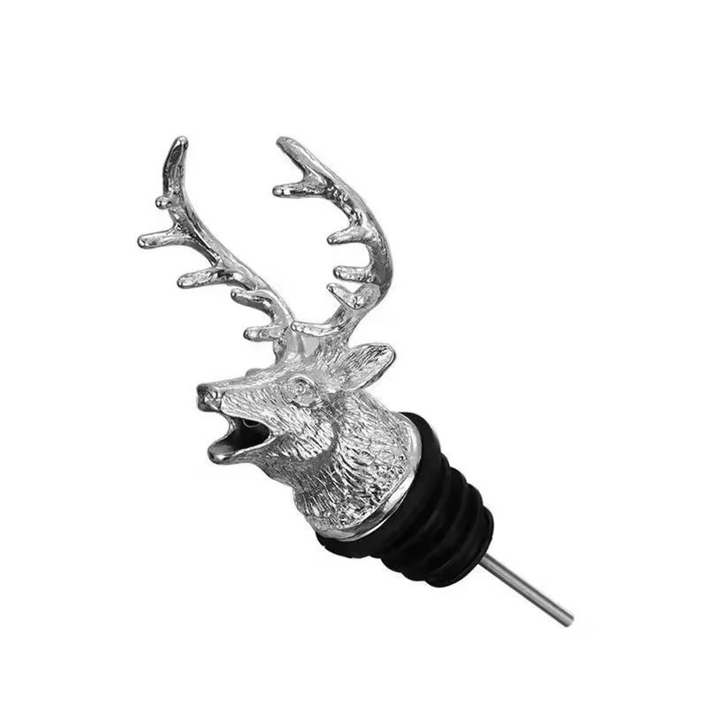 Elegant Deer Head Stainless Steel Wine Champagne Bottle Stopper Vacuum Seal Bar Accessory 1