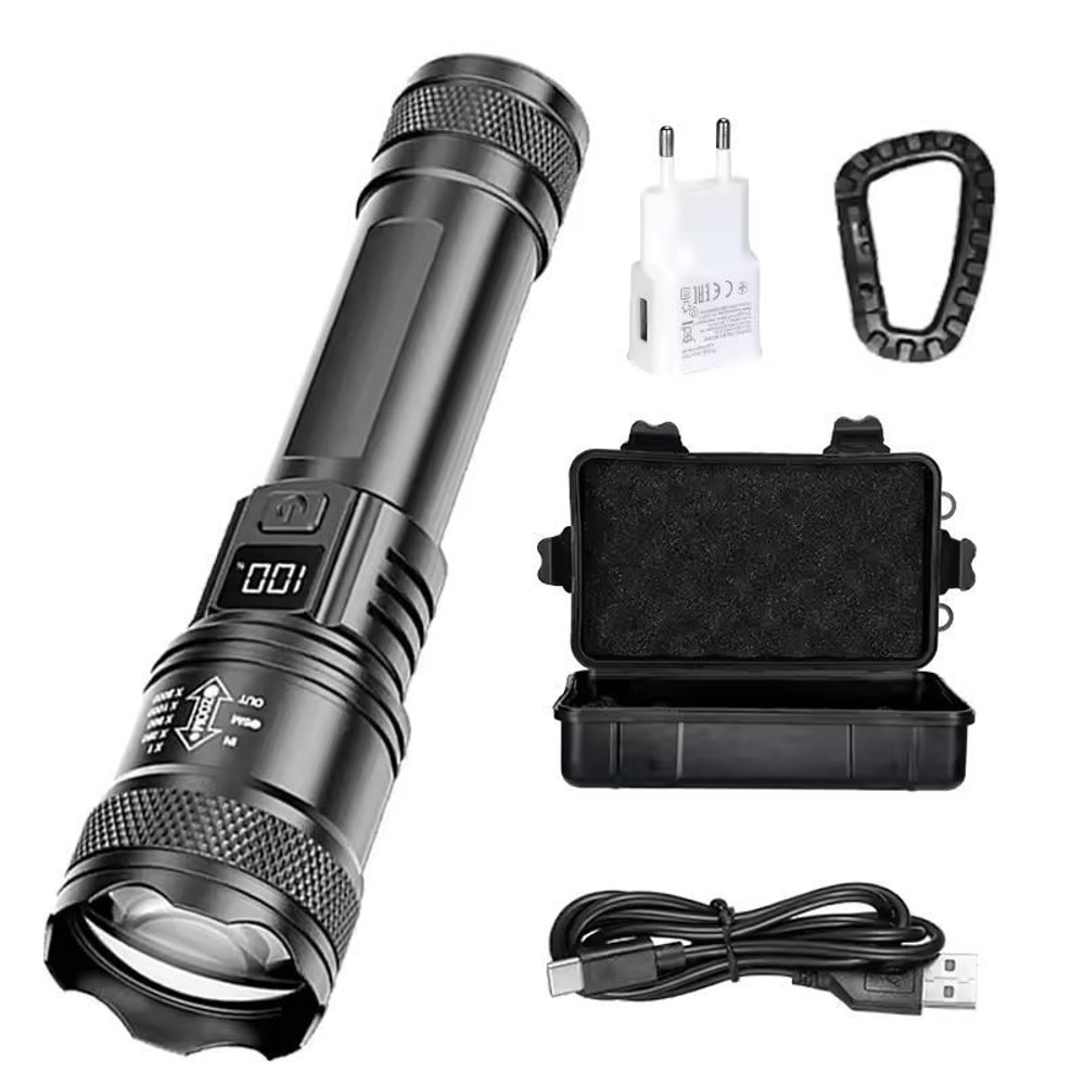 UltraBeam 2000LM USB Rechargeable Tactical Flashlight 1