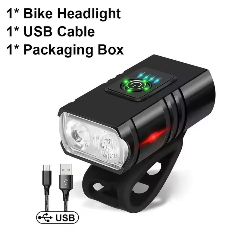 UltimateRide 1000 LM USB Rechargeable Bike Light Set Front Smart Sensor Rear 7