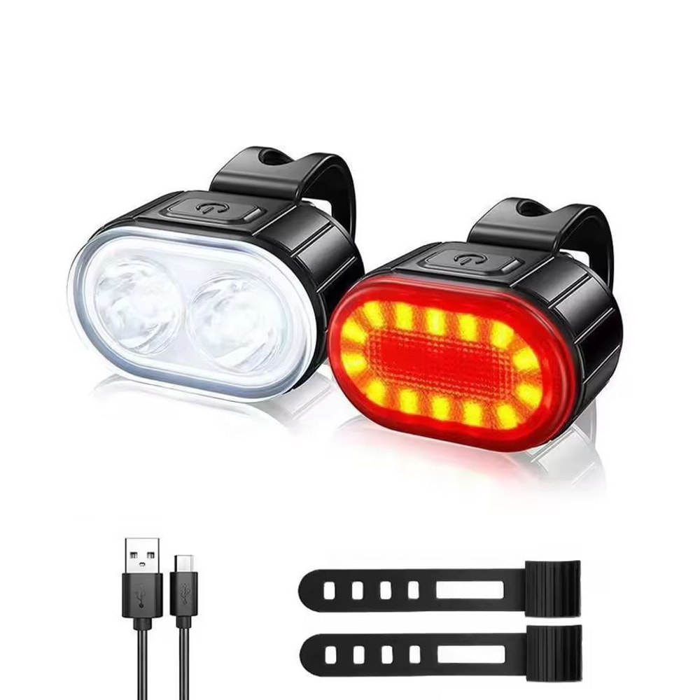 UltimateRide 1000 LM USB Rechargeable Bike Light Set Front Smart Sensor Rear 9