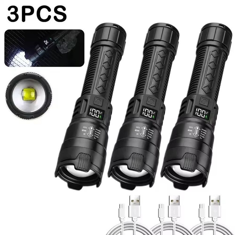 UltraBeam 2000LM Rechargeable Zoom Tactical Flashlight 5