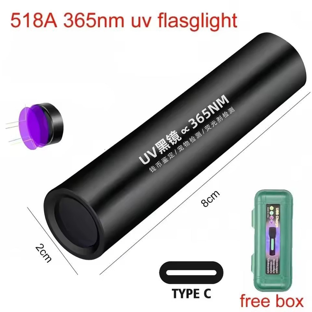 UltraDetect 395 Nm LED UV Flashlight Pet Stain Bed Bug Detector 3
